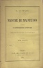 Madame de Maintenon d'après sa correspondance authentique. Choix de ses lettres et entretiens.. GEFFROY (Auguste).