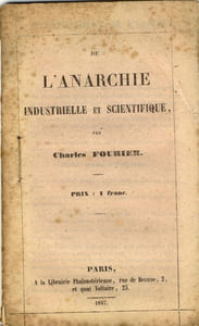 De l'Anarchie industrielle et scientifique.