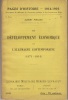 Le développement économique de l'Allemagne contemporaine (1871-1914).. PINGAUD (Albert).