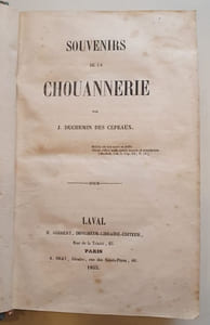 Souvenirs de la Chouannerie.