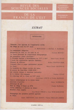 Le colportage juif en Alsace au XIXe siècle.. LERCH (Dominique) et Freddy RAPHAEL.
