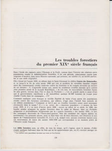 Les troubles forestiers du premier XIXe siècle français.