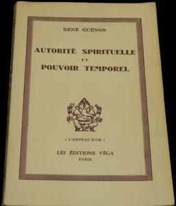 Autorité spirituelle et pouvoir temporel.