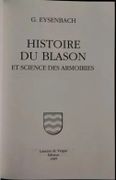 Histoire du blason et science des armoiries. par EYSENBACH (G.). - Image 2