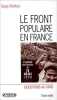 Le Front populaire en France.. WOLIKOW (Serge).