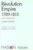 R&eacute;volution-Empire. 1789-1815.. GENET (Lucien).