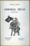 Armorial belge. Première [- cinquième] partie. par BOHET (Paul) et Hubert WILLEMS. - Image 2