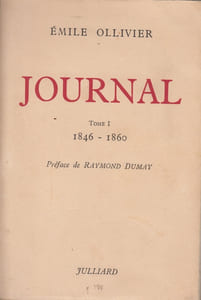 Journal 1846-1869. Texte choisi et annoté par Theodore Zeldin et Anne Troisier de Diaz.