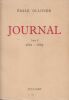 Journal 1846-1869. Texte choisi et annoté par Theodore Zeldin et Anne Troisier de Diaz.. OLLIVIER (Emile).