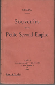 Souvenirs d'une petite Second Empire.