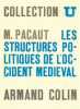 Les Structures politiques de l'Occident m&eacute;di&eacute;val.. PACAUT (Marcel).