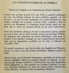 Hitler. Les carnets intimes du Docteur Morell.