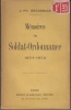 Mémoires d'un soldat-ordonnance, 1854-1872.. BROSSMANN (Jean-Philippe).
