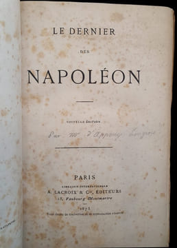 Le Dernier des Napoléon.. [KÉRATRY, Emile de].