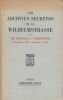 Les Archives secrètes de la Wilhelmstrasse. I. De Neurath à Ribbentrop (septembre 1937-septembre 1938). Documents traduits de l'allemand par Michel ...