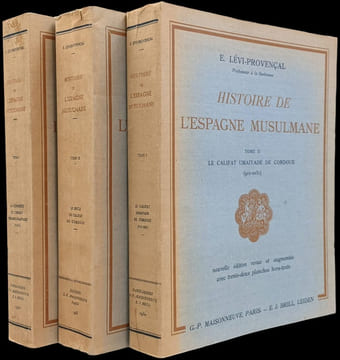 Histoire de l'Espagne musulmane. Nouvelle édition revue et augmentée.. LÉVI-PROVENÇAL (Evariste).