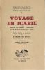 Voyage en Icarie. Deux ouvriers viennois aux Etats-Unis en 1855. Textes établis et présentés par Fernand Rude.. RUDE (Fernand).