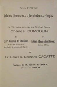 Soldats limousins de la Révolution et de l'Empire.