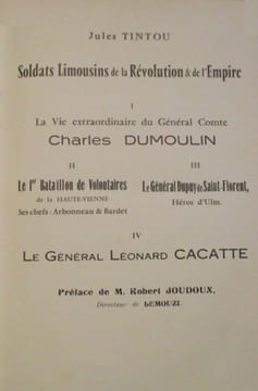 Soldats limousins de la Révolution et de l'Empire.. TINTOU (Jules).
