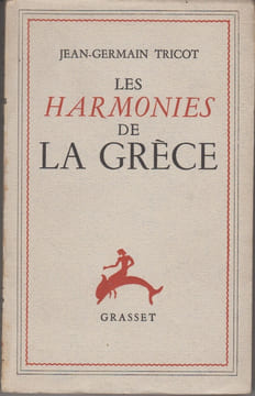 Les Harmonies de la Grèce.. TRICOT (Jean-Germain).