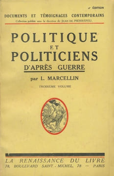 Politique et politiciens d'après-guerre.. MARCELLIN (Léopold).