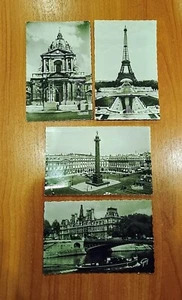 Lot 4 Cartes Postales Anciennes Paris Monuments Noir Et Blanc 10x15 Chantal Guy. Cartes Postales Anciennes Paris Monuments