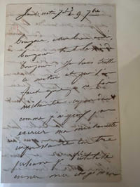 LETTRE AUTOGRAPHE SIGNÉE À VICTOR HUGO