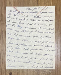 LETTRE AUTOGRAPHE SIGNÉE À ÉDITH PIAF