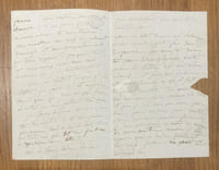 LETTRE AUTOGRAPHE À ALFRED DE VIGNY