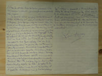 LETTRE AUTOGRAPHE SIGNÉE [À PIERRE MAISON]