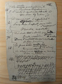 POÈME AUTOGRAPHE SIGNÉ