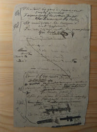 POÈME AUTOGRAPHE SIGNÉ