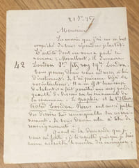 LETTRE AUTOGRAPHE SIGNÉE [À MAURICE LACHÂTRE]