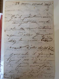 LETTRE AUTOGRAPHE SIGNÉE À VICTOR HUGO