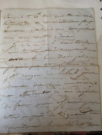 LETTRE AUTOGRAPHE SIGNÉE À VICTOR HUGO