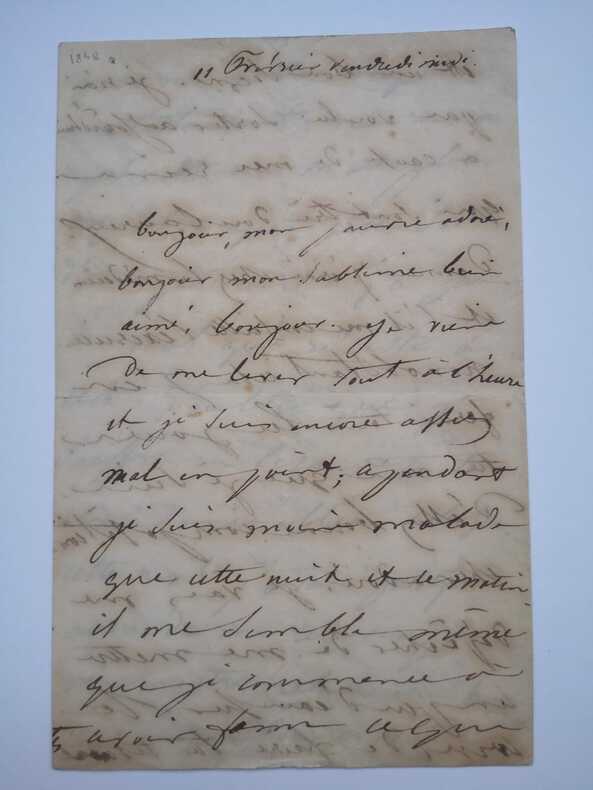 LETTRE AUTOGRAPHE SIGNÉE À VICTOR HUGO. DROUET (Juliette)