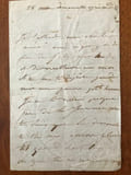 LETTRE AUTOGRAPHE SIGN&Eacute;E &Agrave; VICTOR.... Juliette DROUET