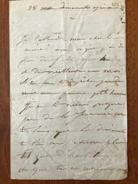LETTRE AUTOGRAPHE SIGNÉE À VICTOR HUGO