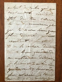 LETTRE AUTOGRAPHE SIGNÉE À VICTOR HUGO