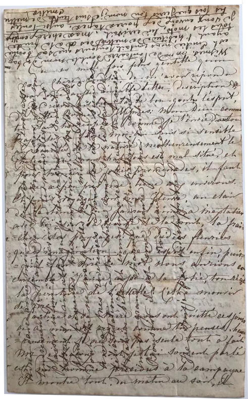 LETTRE AUTOGRAPHE SIGNÉE « AURORE » À ÉMILIE DE WISMES. George SAND (1804-1876)