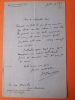 LETTRE AUTOGRAPHE SIGNÉE À JEAN CLOGENSON. Gustave FLAUBERT