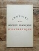 Annuaire de la Société Française d'Esthétique. ANONYME