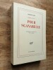 Frère Océan: Pour Sganarelle. Recherche d'un Personnage et d'un roman. GARY Romain