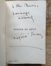 Denier du Rêve, roman