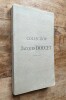 Collection Jacques Doucet: Catalogue des Dessins, Pastels, Sculptures, Tableaux, Meubles et Objets d'Art du XVIIIème siècle. VENTE PUBLIQUE