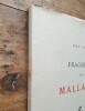 Fragments sur Mallarmé. VALERY Paul