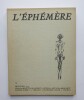 L'Ephemère n°13. REVUE
