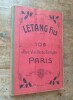 LETANG  Fils Srs A. & M. Ferblantiers, Moulistes,  Mécaniciens, Fabrique spéciale de moules et mécaniques pour fabricants de chocolats, confiseurs, ...
