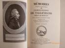 Mémoires Complets et Authentiques de Charles-Maurce de Talleyrand, Prince de Bénévent.. TALLEYRAND, Charles-Maurice de.