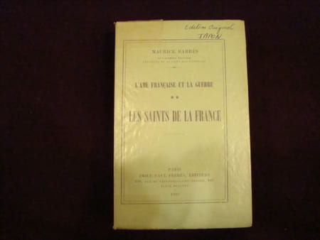LES SAINTS DE LA France .. BARRES Maurice .